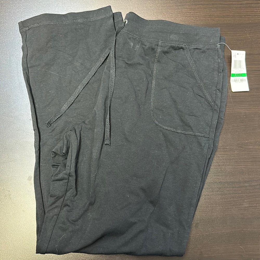 Large black sweatpants slacks